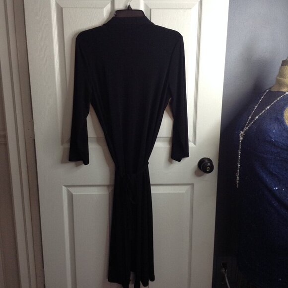 NWOT Apostrophe XL Stretch, Collard, V-Neck Wrap Dress; Chic, Stylish, Versatile - Picture 4 of 6